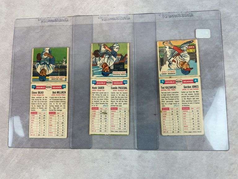 Baseball Tall Boys vintage: Sauer, Kazanski, Steve Bilko