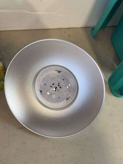 Rubbermaid step stool and LED grow light