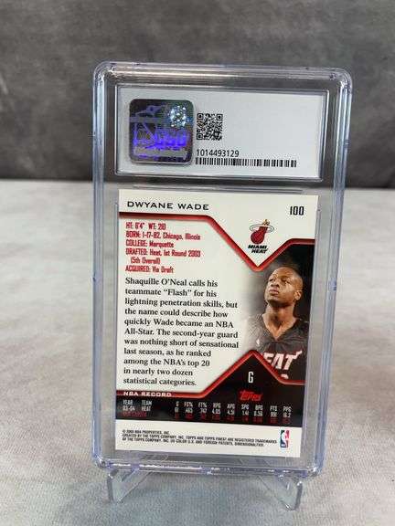 2004-05 Topps Finest Dwayne Wade CSG 9