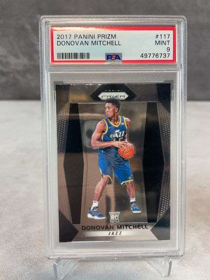 2017 Panini Prizm #117 Donovan Mitchell RC PSA 9