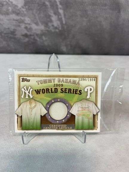 2009 World Series Collector's Edition Tommy Bahama Patch Card Sealed - Yankees vs Phillies