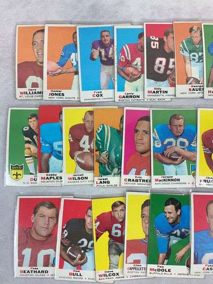 (185+) 1969 Topps Football Cards - Lilly, Hickerson, Mix, Wilson, Otto & Others