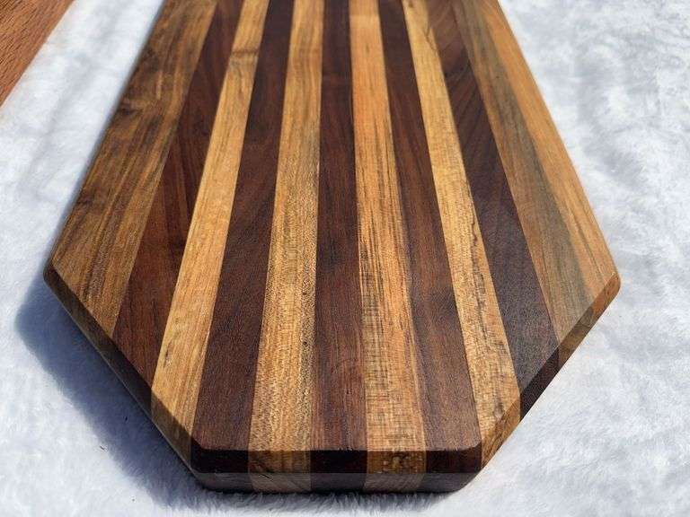 (2) Homemade Wooden Charcuterie Boards