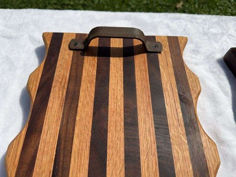 (2) Homemade Wooden Charcuterie Boards