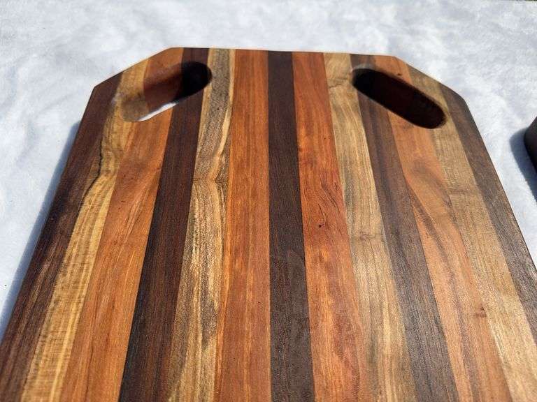 (2) Homemade Wooden Charcuterie Boards