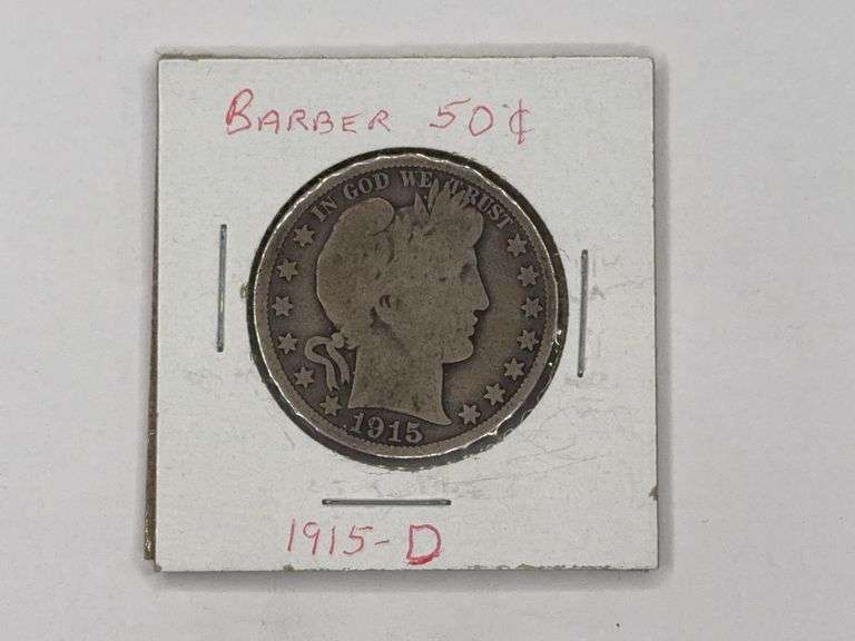 1915-D Barber Half Dollar