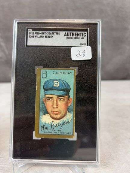 1911 Piedmont T205 William Berger SGC Authentic