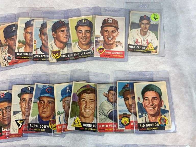 1953 Topps baseball group of 30, no duplicates, all in order