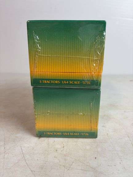 (2) John Deere historical tractor toy sets - 1/64 scale, factory sealed