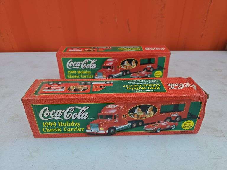 1999 COCA-COLA HOLIDAY CLASSIC CARRIER TRUCK WITH BOX BID X 2