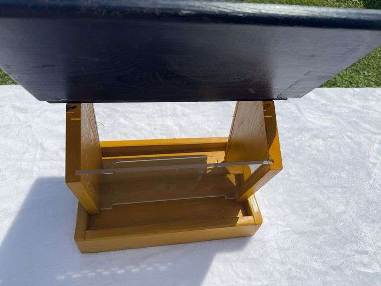 Homemade WVU Wooden Bird Feeder