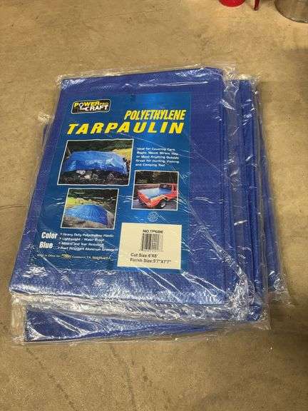 10 Poly Tarps 6’x8’ (New)