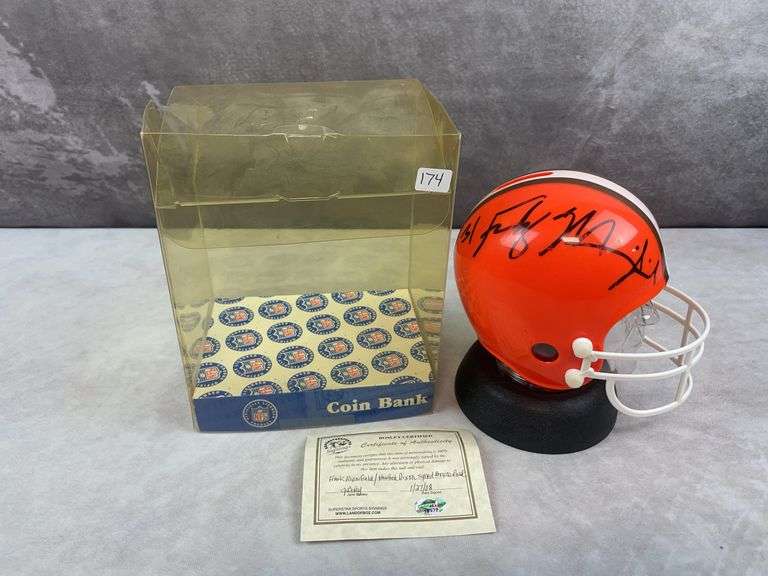 Hanford Dixon & Frank Minnifield Signed Mini Helmet