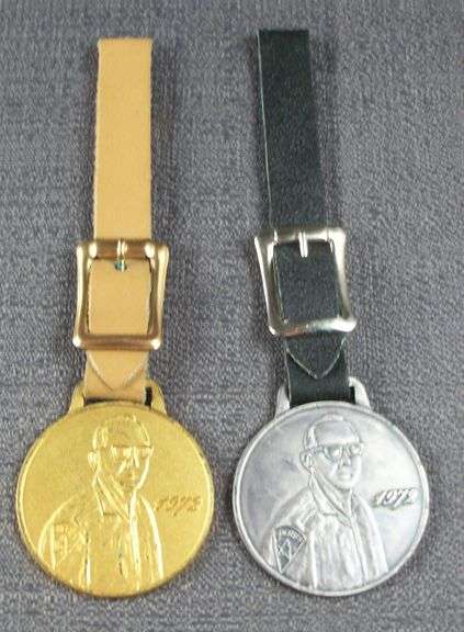 Darryl Weiss Sherriff, 1972 lot of 2 Watch Fobs