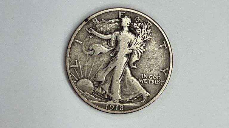 1918- S Walking Liberty Half Dollar
