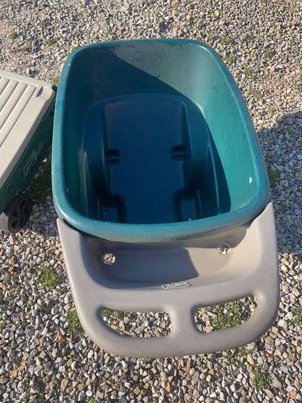 Yard About and Ames lawn buddy yard carts