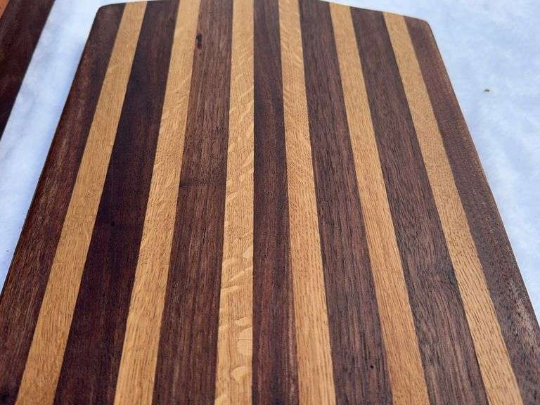 (2) Homemade Wooden Charcuterie Boards