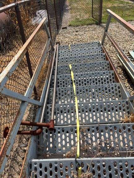 Metal Stairs w/Railings 132”L 39”W