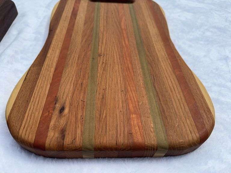 (2) Homemade Wooden Charcuterie Boards