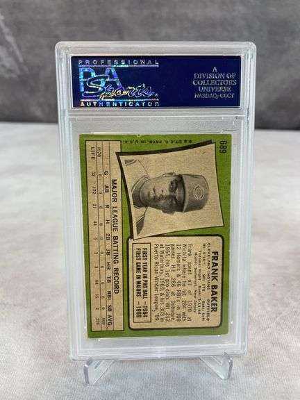 1971 Topps Frank Baker #689 (Indians) PSA 4