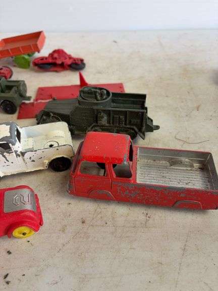 Tote of hand saws and clamps