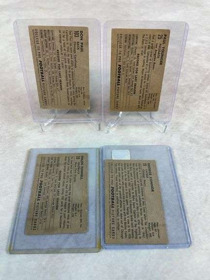1952 Bowman Small Star lot: Tunnell, Paul Younger, Don Paul, George Conner SP