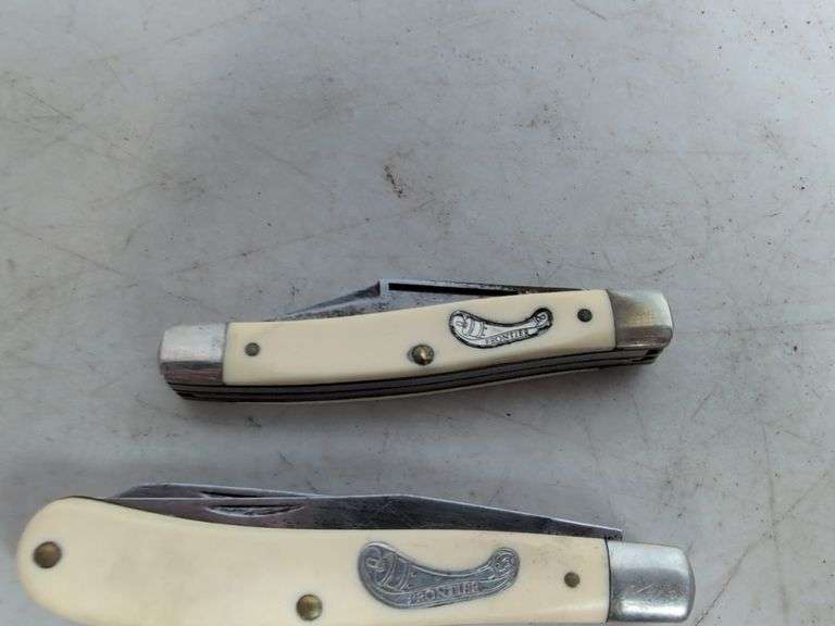 (2) Frontier pocket knives