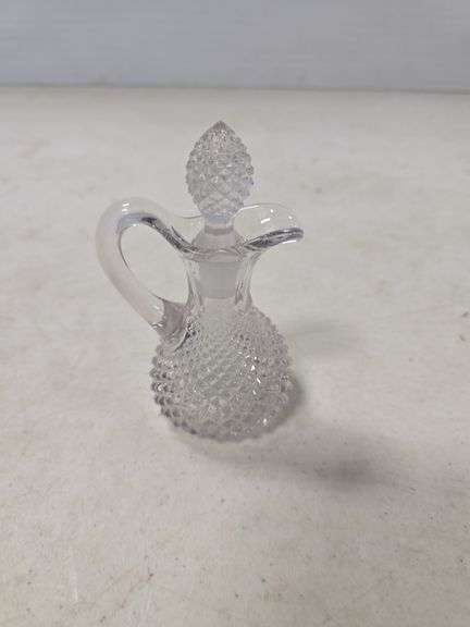 WESTMORELAND CRYSTAL ENGLISH HOBNAIL SMALL CRUET