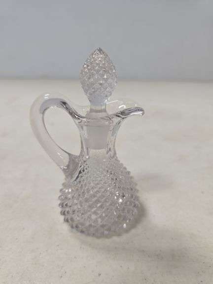 WESTMORELAND CRYSTAL ENGLISH HOBNAIL SMALL CRUET