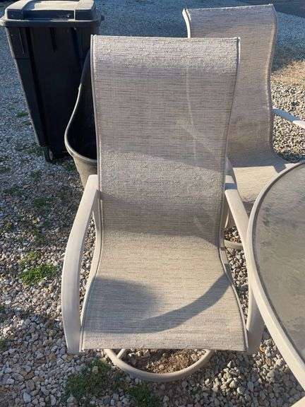 Patio table with 4 matching chairs