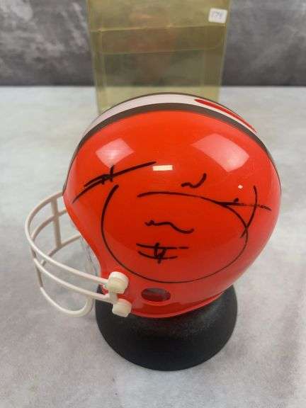 Hanford Dixon & Frank Minnifield Signed Mini Helmet