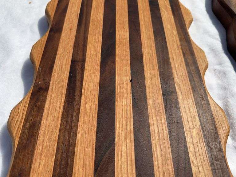 (2) Homemade Wooden Charcuterie Boards