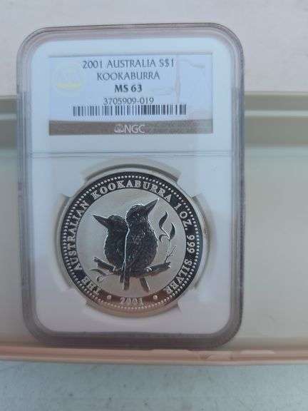 2001 AUSTRALIAN SILVER KOOKABURRA NGC MS63