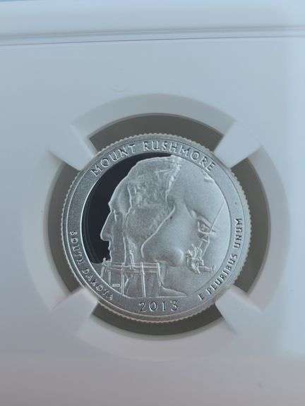 2013S MT. RUSHMORE SILVER QUARTER NGC PF69 ULTRA CAMEO