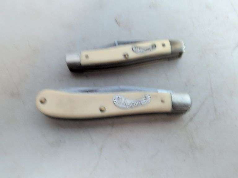 (2) Frontier pocket knives