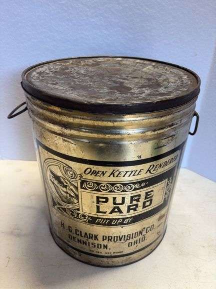 Dennison, Ohio Lard Tin
