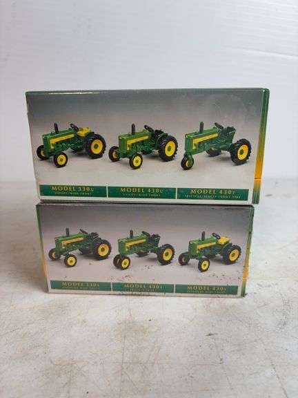 (2) John Deere historical tractor toy sets - 1/64 scale, factory sealed
