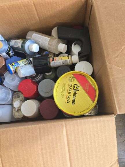 LOT OF PAINTS AND SUPPLIES
