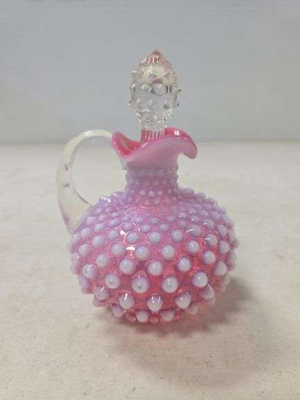FENTON HOBNAIL CRANBERRY CRUET