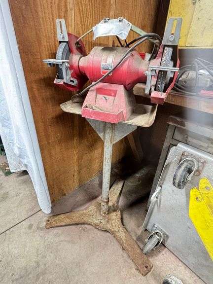 Milwaukee Electric Grinder on Stand