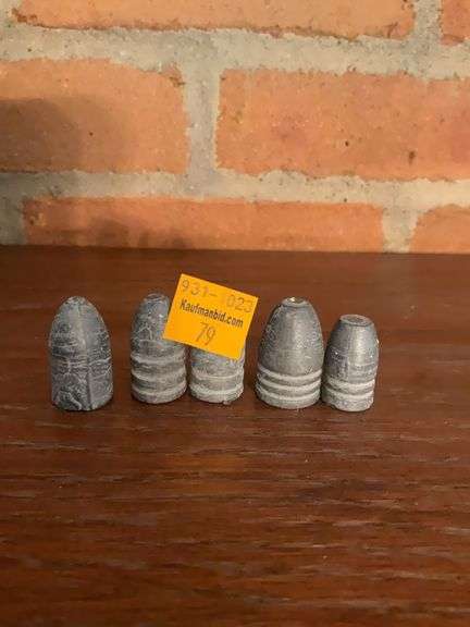 5 Civil War Minie Balls