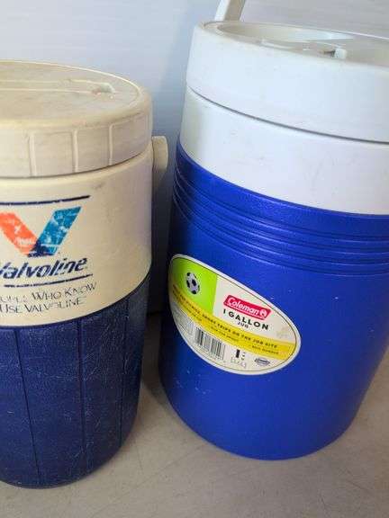 (2) Coleman and (1) Under Armour water jugs
