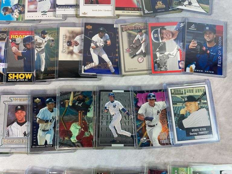 70+ Derek Jeter Card Lot: Rookies, Inserts - All Top Loaded