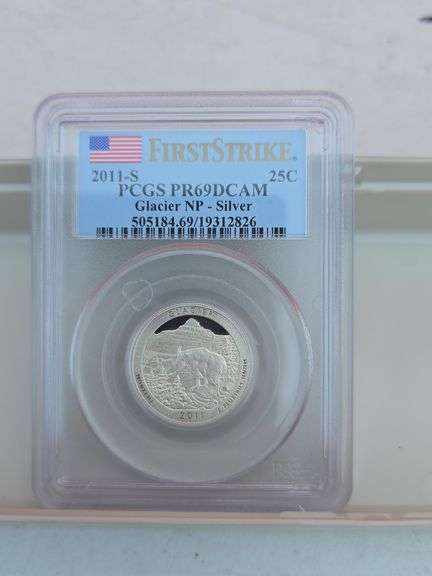 2011S GLACIER NP SILVER QUARTER PCGS PR69 DCAM