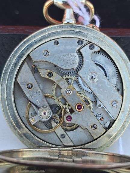 1905 CHRONO BESANCON A EPINAL SWISS WINDUP POCKET WATCH WORKS