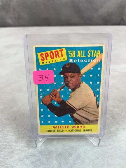 1958 Topps Willie Mays All-Star