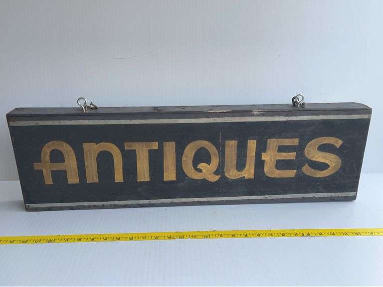 Mid Century "Antiques" Sign