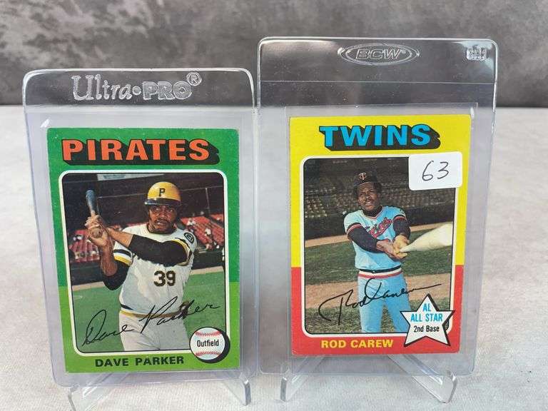 (24) 1970's Topps Baseball Cards - Carew, Parker, Hunter & Others