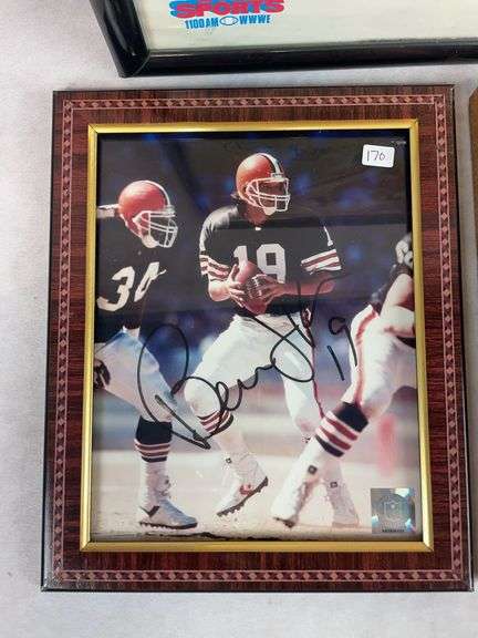 Bernie Kosar & Brian Sipe Signed Photos - Kosar & Byner Signed Poster