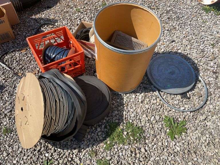 Drum with registers and weather stripping